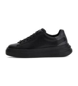 Guess para hombre. FMPVIBLEA12 Zapatillas elba logotipo 4g negro (42), Plano, Cordones, Casual