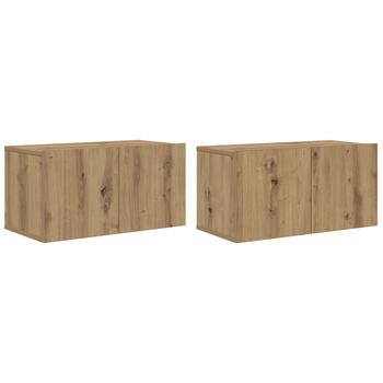 Juego De Mueble De Tv | Muebles De Salón Roble Artesanal Mdf Mediano Mueble De Tv | Muebles De Salón Cfw21059