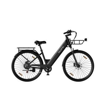 Bicicleta Eléctrica Urbana Velopro C1pro De 250 W, 36 V 18 Ah, Negra