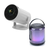 klack mini proyector portatil 4k  altavoz tg-376 con android integrado