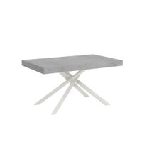 mesa extensible 80x140224 cm efecto madera cemento