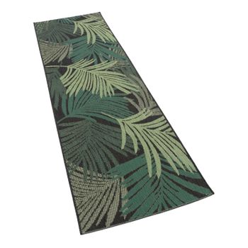 Alfombras de interior y exterior Ostenza negro 80x250 cm