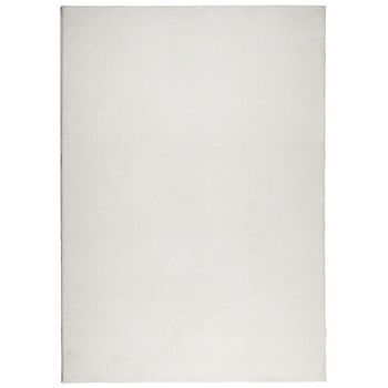 Alfombra De Pelo Corto Look Escandinavo Iza Crema 160x230 Cm Vidaxl