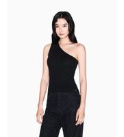 ax armani exchange para mujer xw001881af11957mc005 top asimetrico negro m casual fiesta viscosa una manga