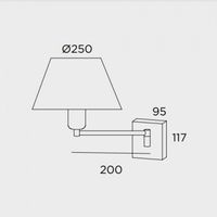aplique de pared americana