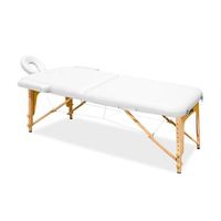 camilla de masaje de madera mr5150 blanca