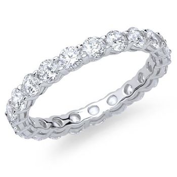 Anillo de compromiso plata muchas circonitas