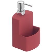 dispensador de gel con reposa cepillos festival rojo wenko