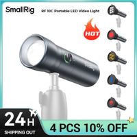 smallrig - luz de video led rf 10c portatil y enfocable 4 colores mini foco de 10w cri 96 tlci 98 para bodas transmisiones en vivo y video