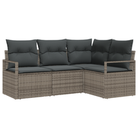 set de sofa de jardin de 4 uds con cojines gris ratan sintetico cfw491796