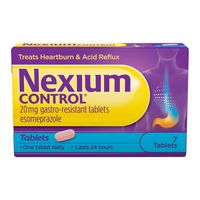 nexium control 20mg tablets 7s