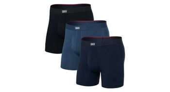 Boxer saxx vibe xtra super azul negro 3 pack