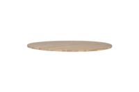 tablero de mesa redondo en madera beige