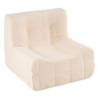 costway puff con relleno incluido esponja integrada respaldo ergonomico base antideslizante funda tejido suave para salon dormitorio beige