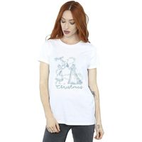disney camiseta frozen magic christmas para mujer