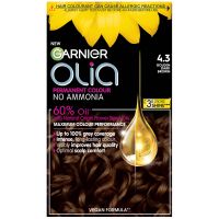 garnier olia permanent hair dye various shades - 43 dark golden brown