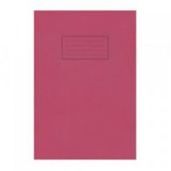 Silvine A4 Exercise Book Ruled Red PK10