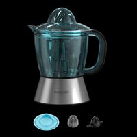 cecotec exprimidor zitra full steel 60w de potencia filtro acero inoxidable 2 conos desmontables doble sentido de giro