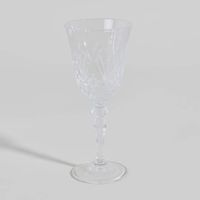 copa de coctel pequena de cristal tallado transparente