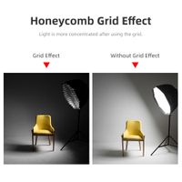 triopo speedlite-softbox de paraguas octagonal portatil  rejilla de panal 55cm 65cm 90cm 120cm caja suave de flash para exteriores para canon godox