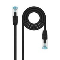 nanocable cable de red cat7 600mhz lszh sftp pimf awg26 1m negro