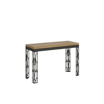Mesa Tipo Libro 120x45/90 Cm Ghibli Double Roble Natural Estructura Antracita