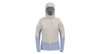 chaqueta hibrida odlo ascent para mujer gris azul