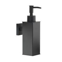 dosificador de jabon liquido de acero negro mate 150 ml seal