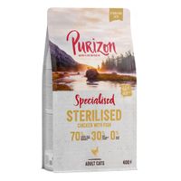 purizon adult sterilised grain-free chicken  fish - 400g