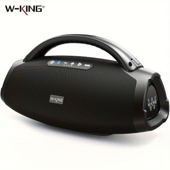 Altavoces Bluetooth Portátiles W-KING X20 de 200 W RMS, Altavoz con Bajos Potentes para Fiestas, Altavoz Impermeable IPX7, Altavoz Grande y Potente para Exteriores