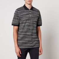missoni space-dyed cotton-pique polo shirt - s