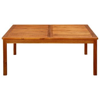 Mesa De Centro De Jardín | Mesa De Exterior Madera Maciza De Acacia 110x110x45 Cm