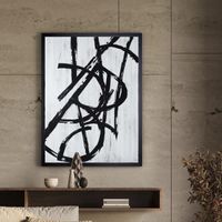 cuadro acrilico graphos blanco 75x100