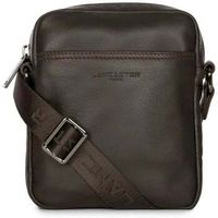 lancaster bolso bandolera de piel para hombre soft vintage marron para hombre