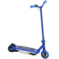 aiyaplay patinete electrico para ninos con luces led acelerador de pulgar y ruedas sin pinchazos velocidad de hasta 10 kmh azul   aosom espana