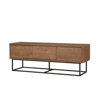 mueble tv milo 140 negro nogal