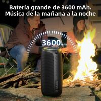 altavoz portatil zealot-mp2 con bluetooth graves mejorados bluetooth 53 15 horas de reproduccion para acampar y hacer senderismo