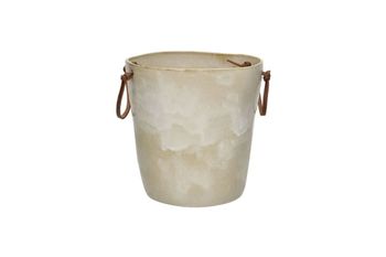 Cubo para hielos de gres beige d21
