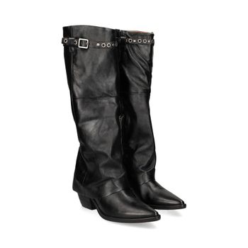 A.s.98 Botas Con Tacón Mujer - Negro Talla 38