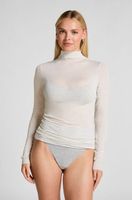 hunkemoller camiseta de cashmere con cuello alto super suave gris