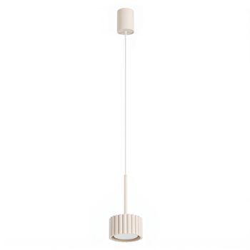 Lámpara colgantes beige aluminio alt. 125 cm