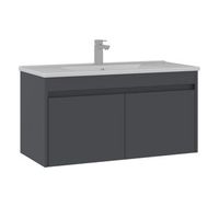 mueble para lavabo  - 100 x 45 x 52 cm - antracita mate