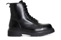 botin de mujer en simil piel cepillada black