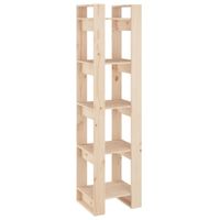 estanteriadivisor de espacios madera marron 41x35x160 cm