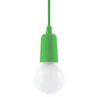 lampara colgante tina verde 1 luz