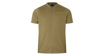 Endura loop maillot de manga corta con cremallera completa caqui
