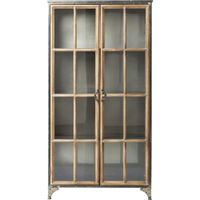 vitrina madera y metal 187 x 97 cm