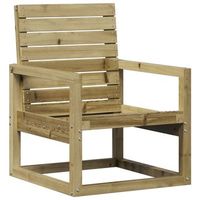 silla de jardin  silla de exterior  sillon madera de pino impregnada 575x63x76 cm