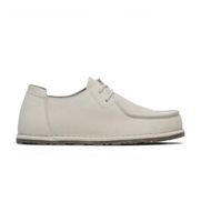 birkenstock para hombre 1029553 zapatos de piel utti lace ajuste regular blanco roto 43 plano ante cordones casual