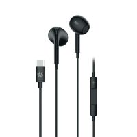 auriculares celly up1300typecbk con cable usb-c para llamadas y musica negros
